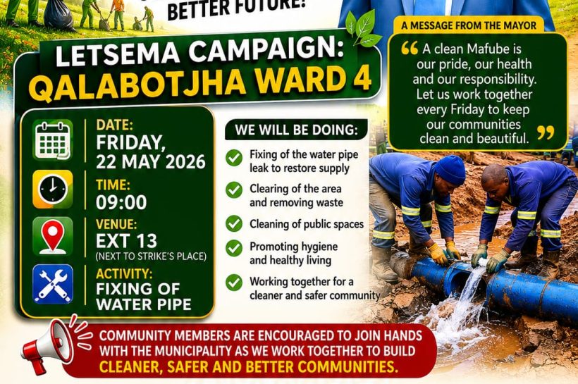 Mafube Letsema Compaign Taking place At Qalabotjha Ward 4